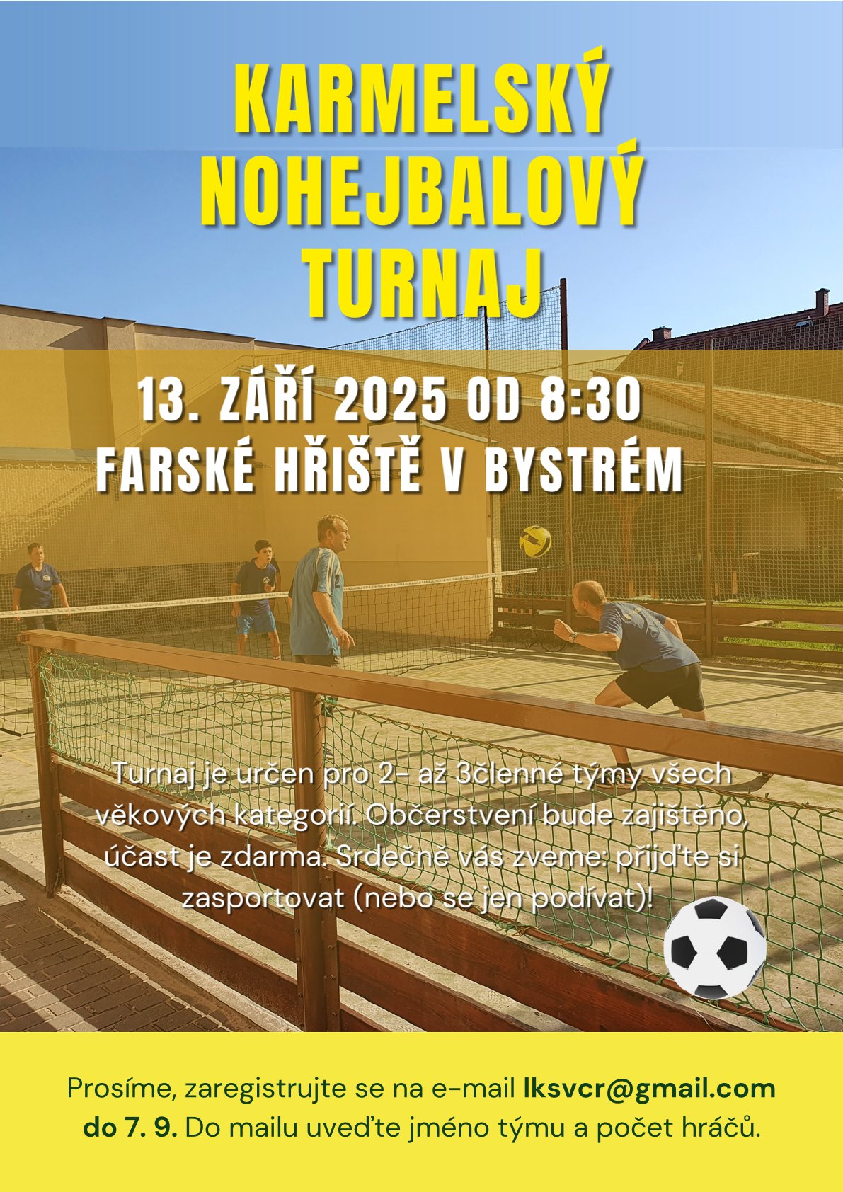 Karmelsky nohejbalovy turnaj