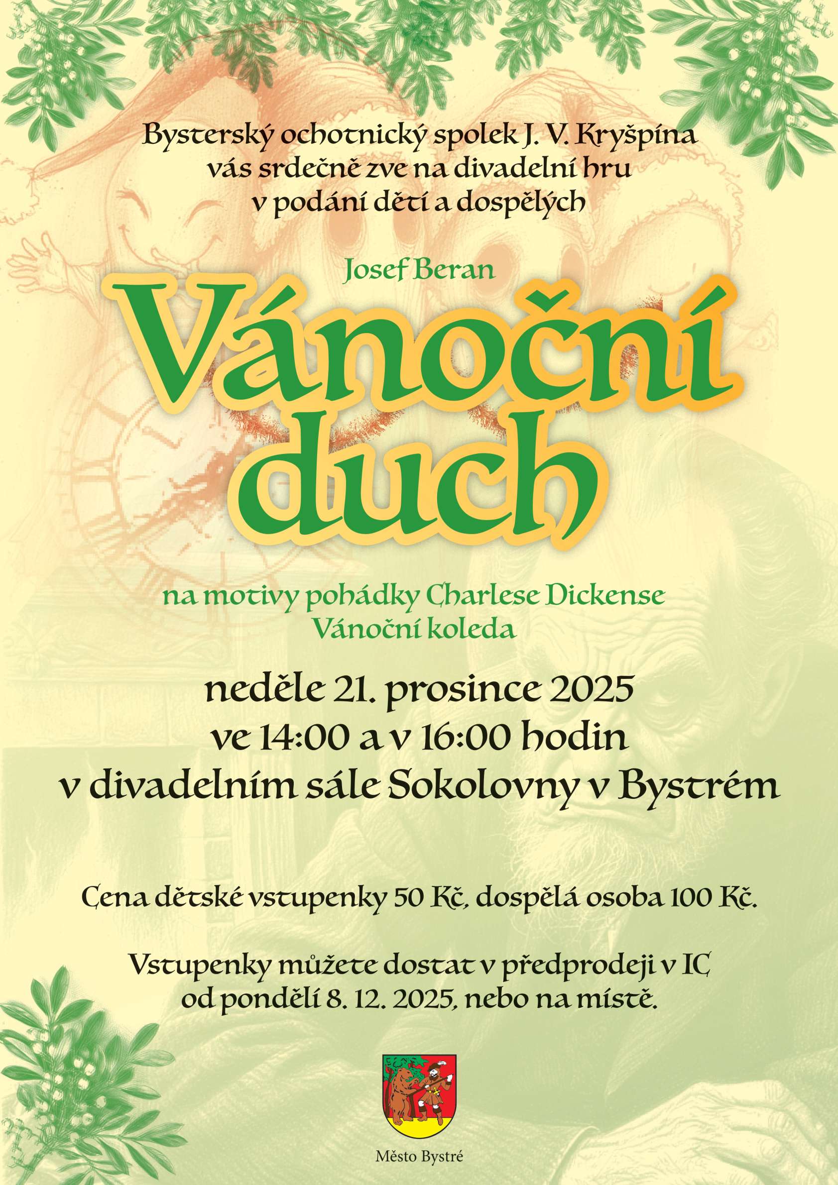plakat Vanocni duch A3 image